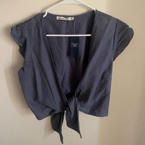 Brand new Abercrombie crop tie top